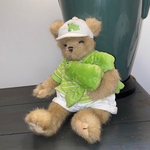 Bearington Collection 143114 Buddy & Bullfrog Plush Stuffed 14" Teddy Bear
